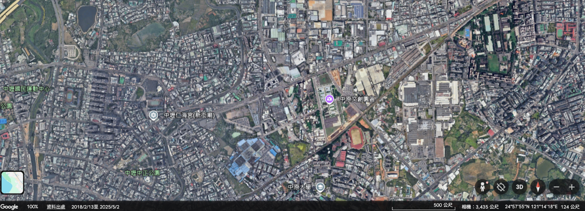 2025約在同一地點的空拍圖  只剩一個埤塘